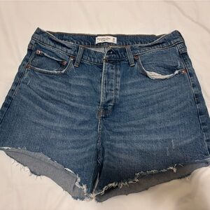 Abercrombie & Fitch 90s Baggy Blue Jean Shorts